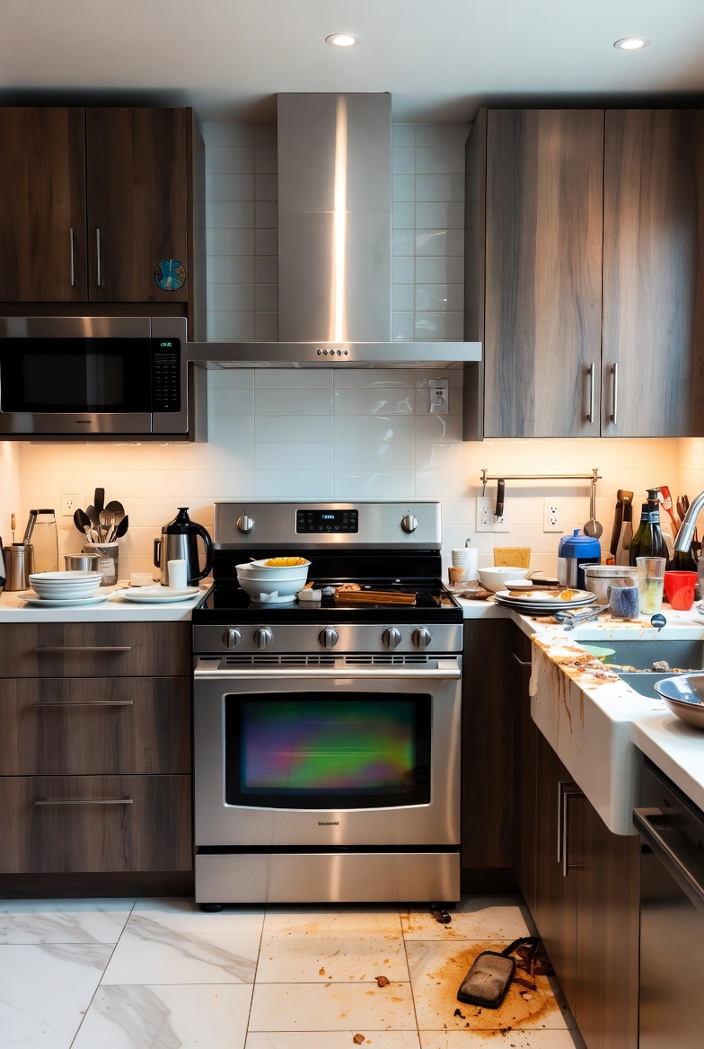 Detailed kitchen deep cleaning