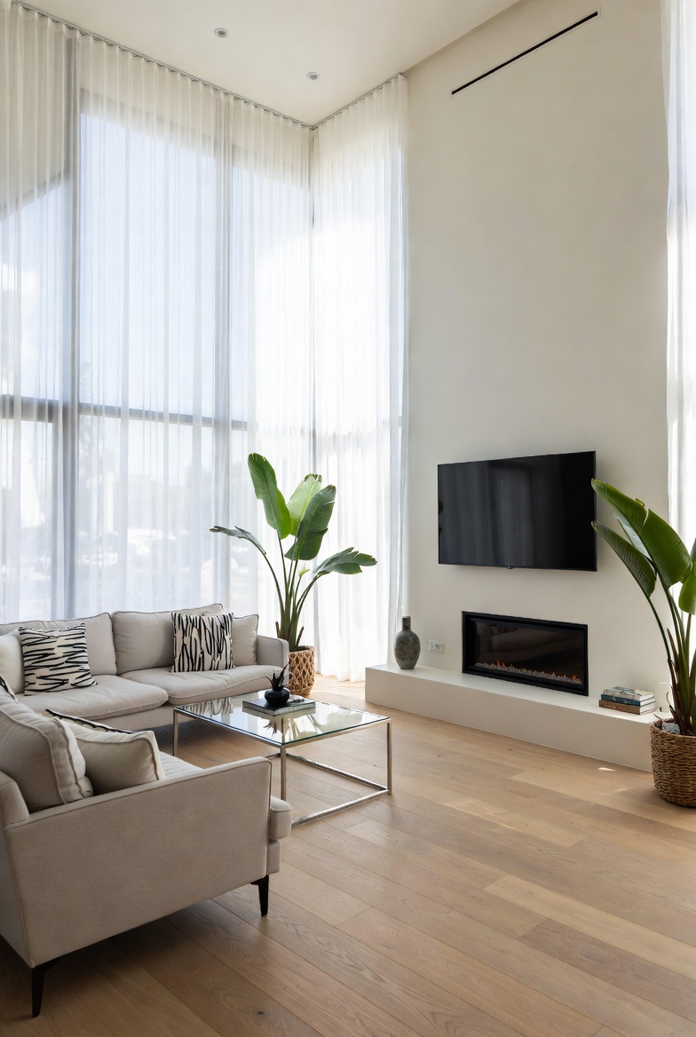 Bright clean living room